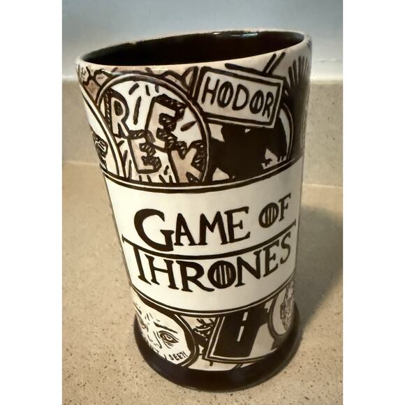 Game of Thrones Westeros Handmade Signed Studio Pottery Goblet Mug Fan Art - Picture 2 of 9